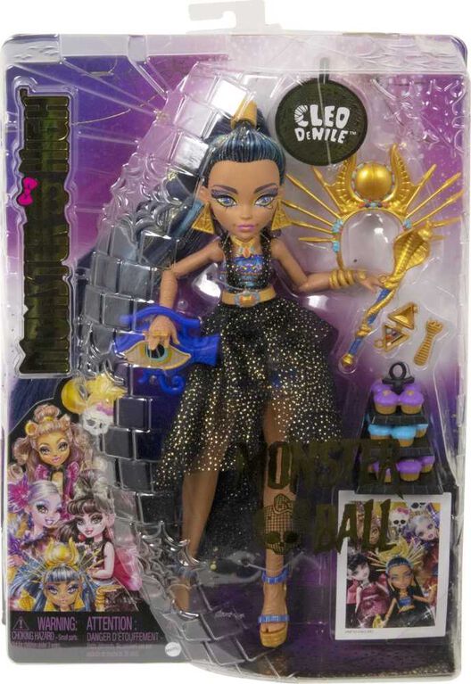 Monster High Cleo De Nile Fashion Doll in Monster Ball Party Dress with  Accessories