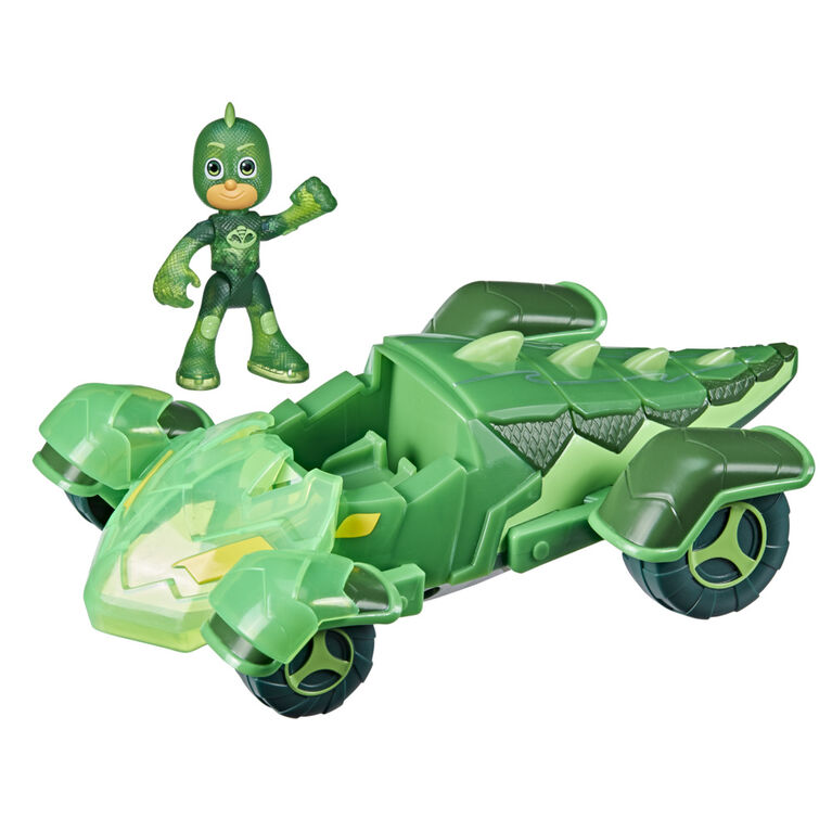 PJ Masks Gekko Car Light-Up Racer with Gekko Action Figure | Toys R Us ...