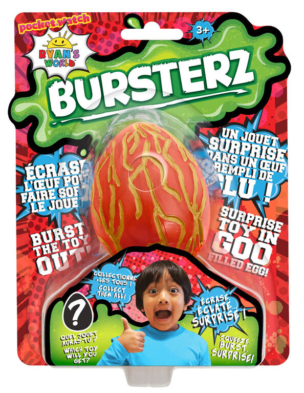 Ryan's World Bursters Goo Filled Egg - Red | Toys R Us Canada