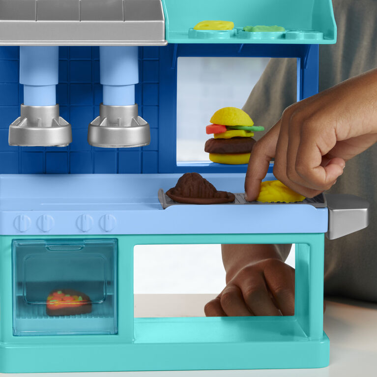 Play-Doh Kitchen Creations, coffret Four à pizza avec 6 pots de