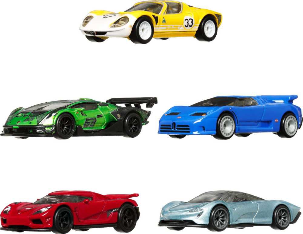 Hot Wheels Premium Car Culture EXOTIC ENVY 5-Pack of Toy Cars