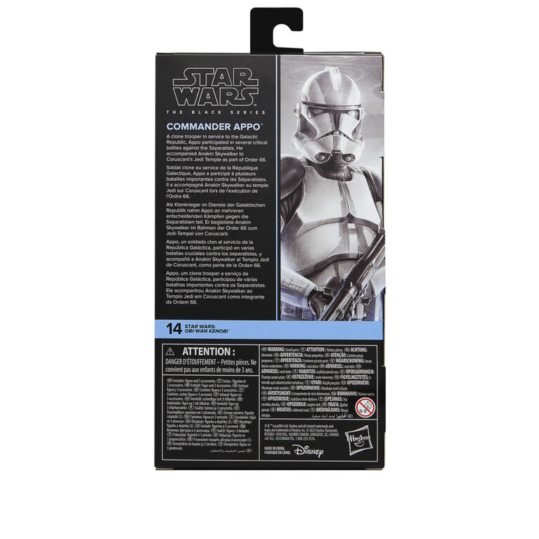 Star Wars The Black Series, Commander Appo, Star Wars: Obi-Wan Kenobi, figurine de 15 cm