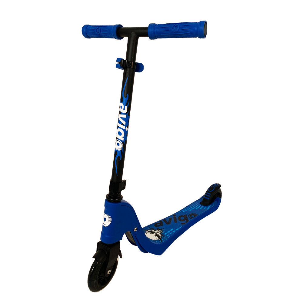 Avigo Kick Scooter With Light Up Wheels Blue