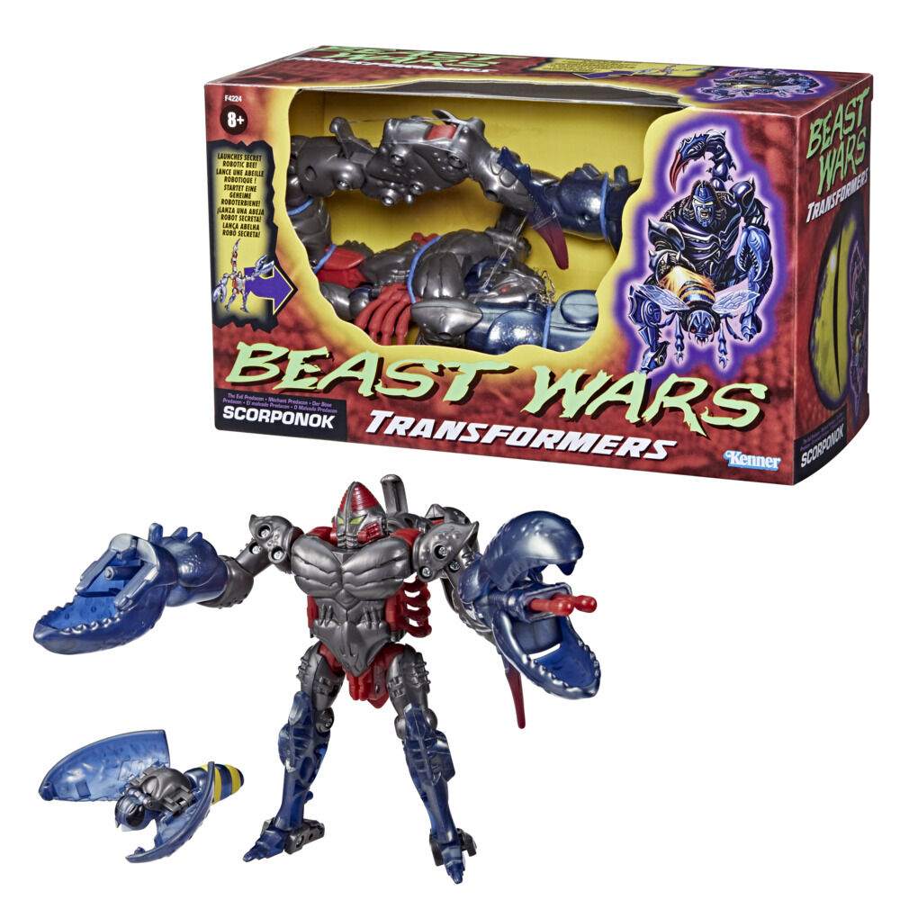 Transformers Toys Vintage Beast Wars Predacon Scorponok Collectible Action Figure Adults and Kids Ages 8 and Up 9 inch