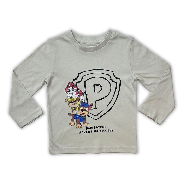 Paw Patrol Long Sleeve Tee - Oatmeal - 2T