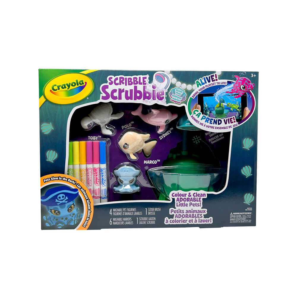 Crayola Scribble Scrubbie Ocean Pets Glow Lagoon Tub Set | Toys R