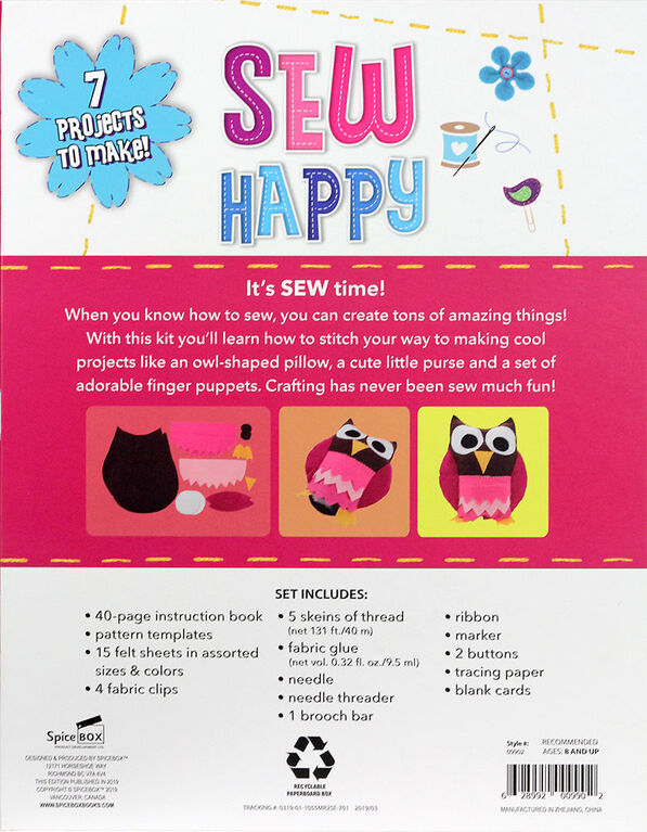SpiceBox Trousses d'activités pour enfants, Crée and joue, Animaux en  tricotin, Tranche d'âge - Édition anglaise