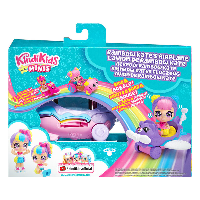 Kindi Kids Minis Vehicles: Rainbow Kate's Airplane