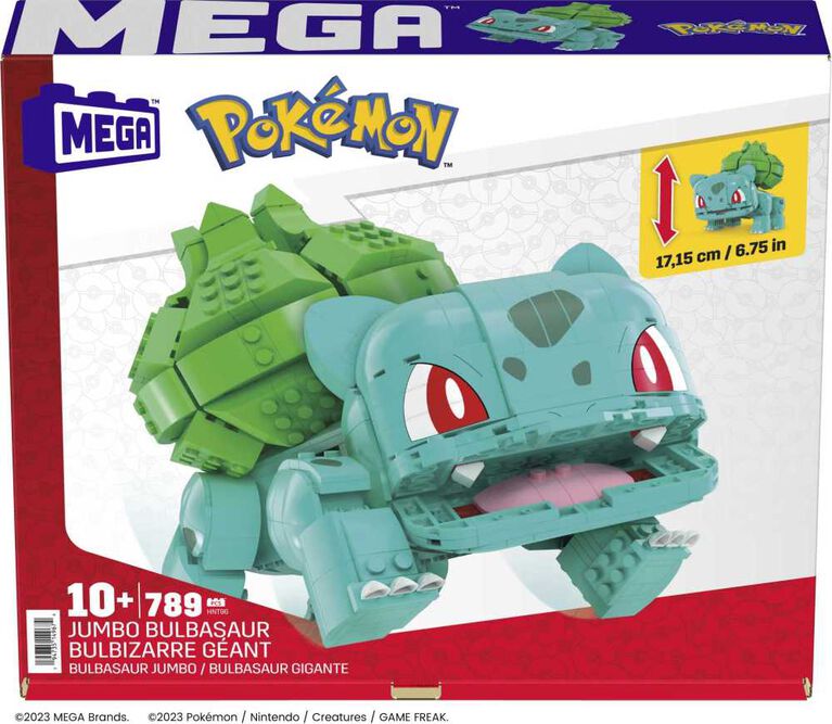 MEGA-Pokémon-Bulbizarre Géant, 1 figurine articulée (355 pcs