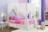 DHP - Canopy Twin Metal Bed, Pink