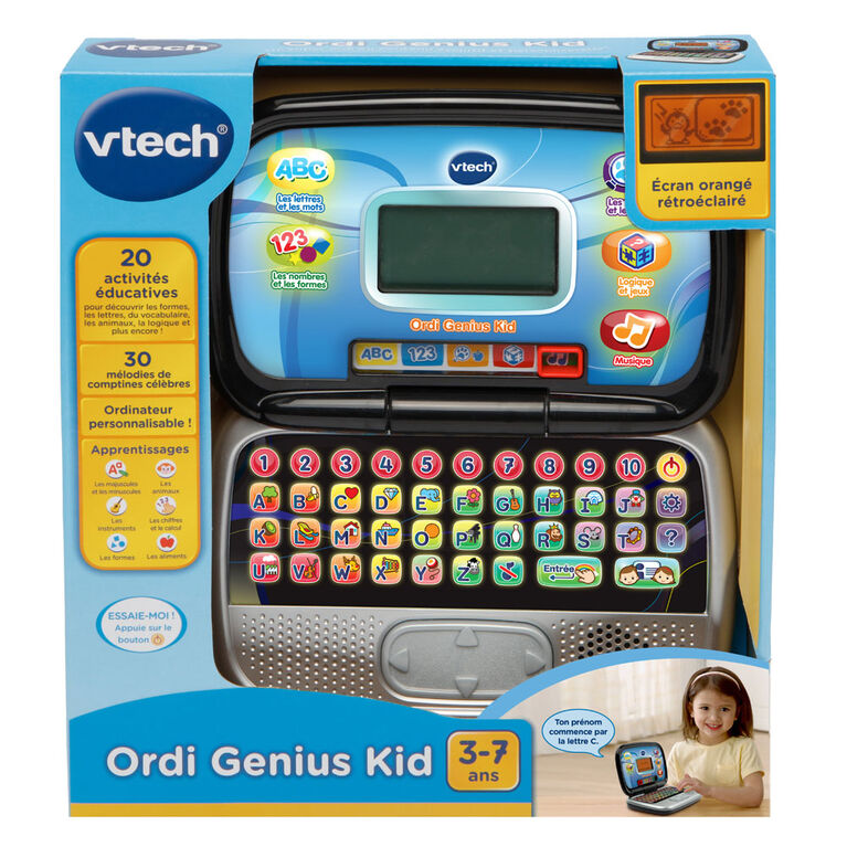 Ordinateur portable pour enfants, ordinateur d'apprentissage éducatif pour  les enfants de 3 ans +, effets sonores et musique Filles Jouet Faire  semblant d'ordinateur portable