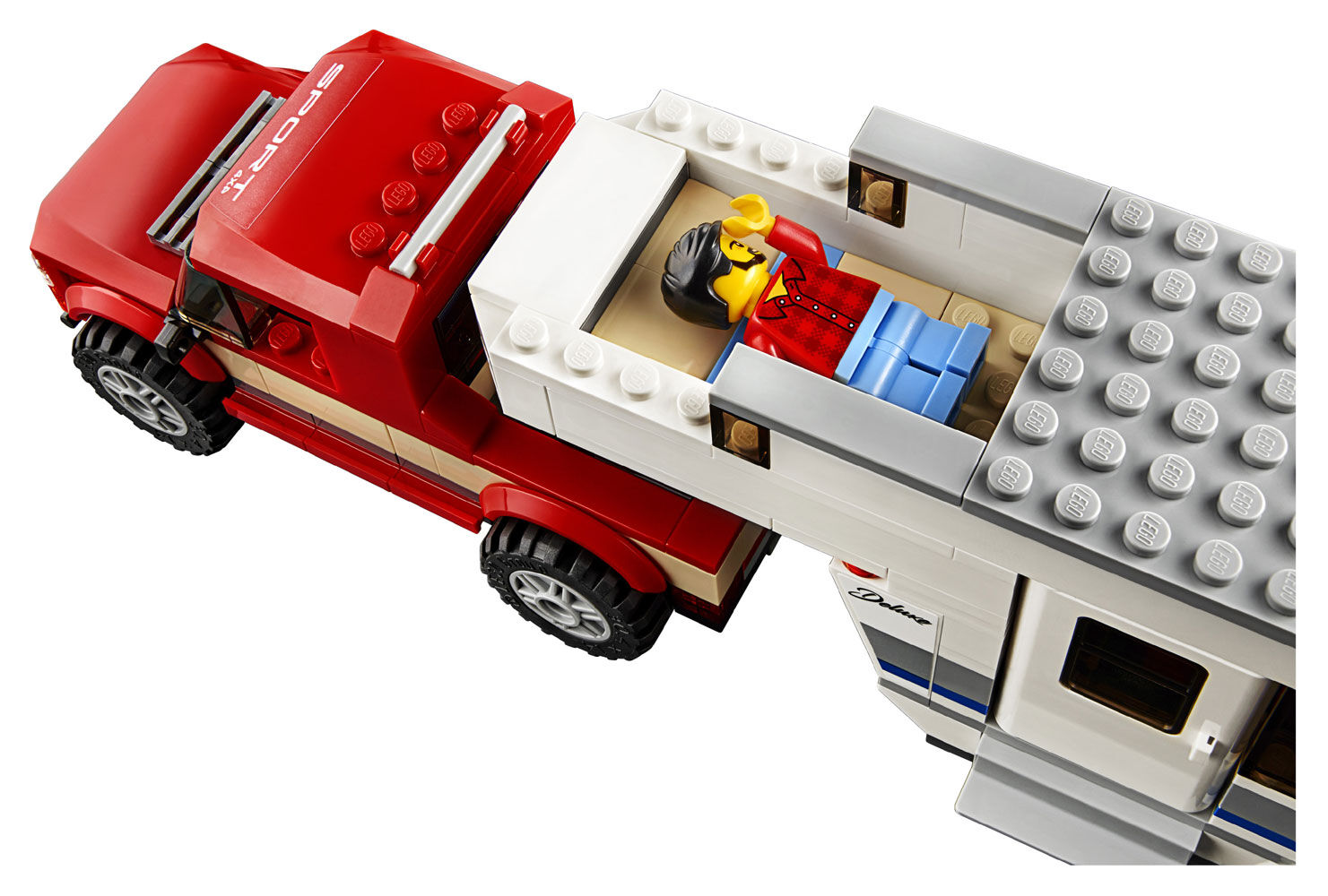 lego truck and caravan
