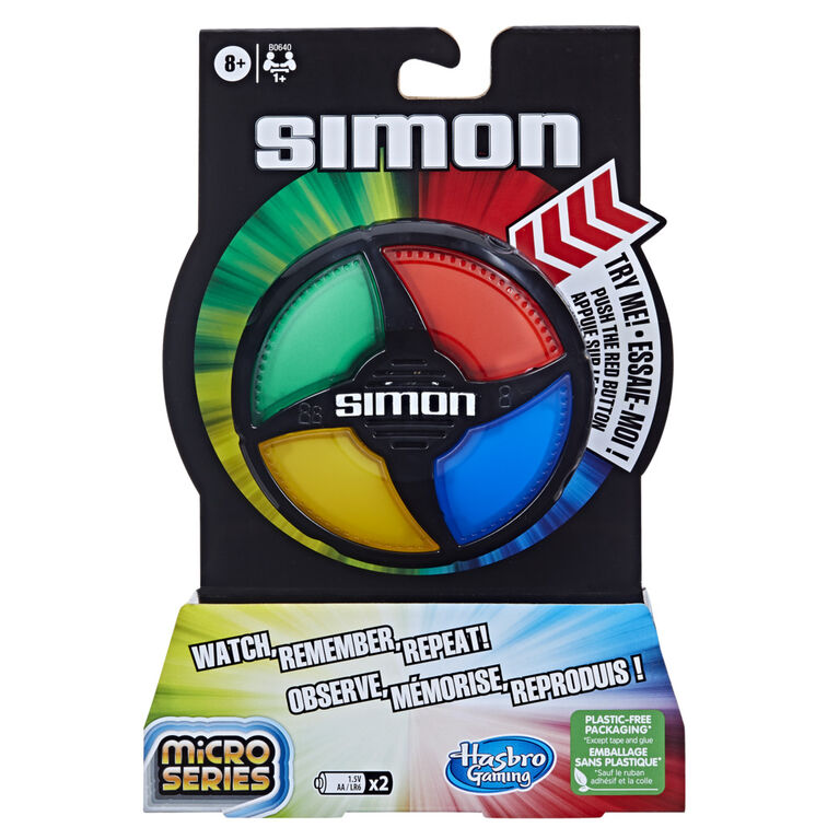 Series Micro Series, jeu électronique, jeu Simon classique en format  compact, jeu de groupe