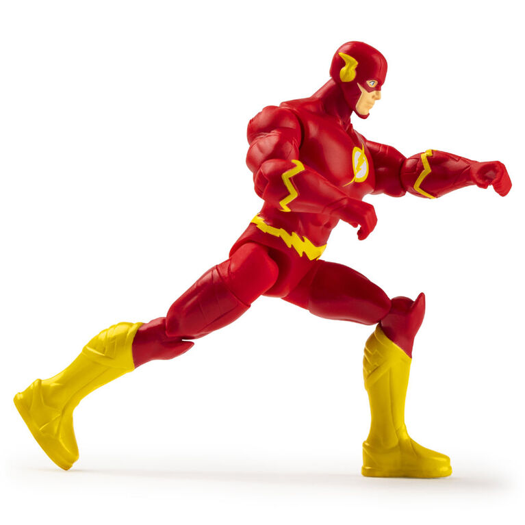 DC Comics 4-inch THE FLASH Action Figure with 3 Mystery Accessories, Adventure 3