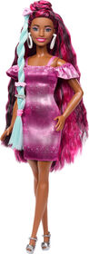 Barbie Ultra Chevelure Poupée, robes, 10accessoires mode et coiff.