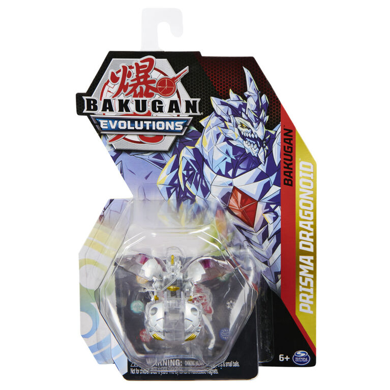 Bakugan Evolutions, Prisma Dragonoid, 2-inch Tall Collectible Action Figure and Trading Card