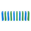 H5 Domino Creations, Coffret de 60 pièces bleu fluo/vertes par Lily Hevesh, artiste domino sur Youtube