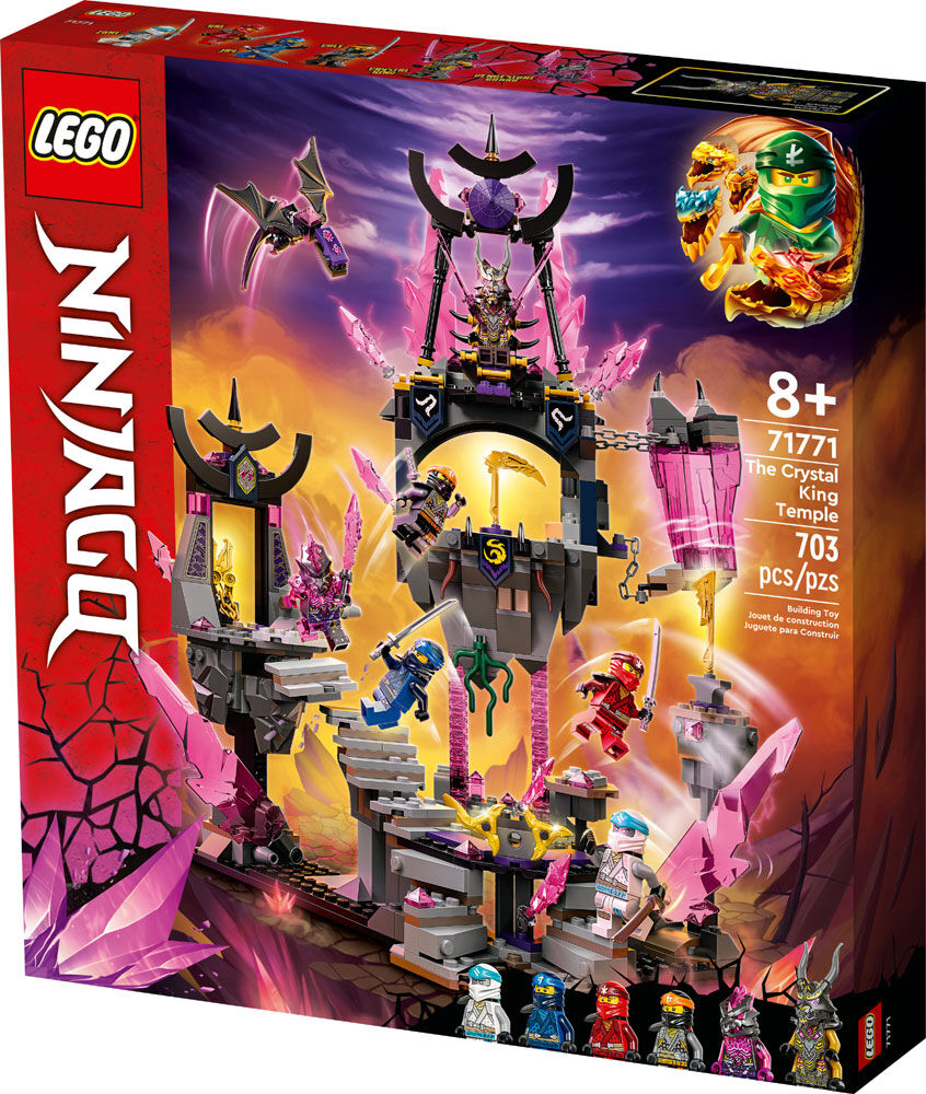 LEGO NINJAGO The Crystal King Temple 71771 Building Kit (703