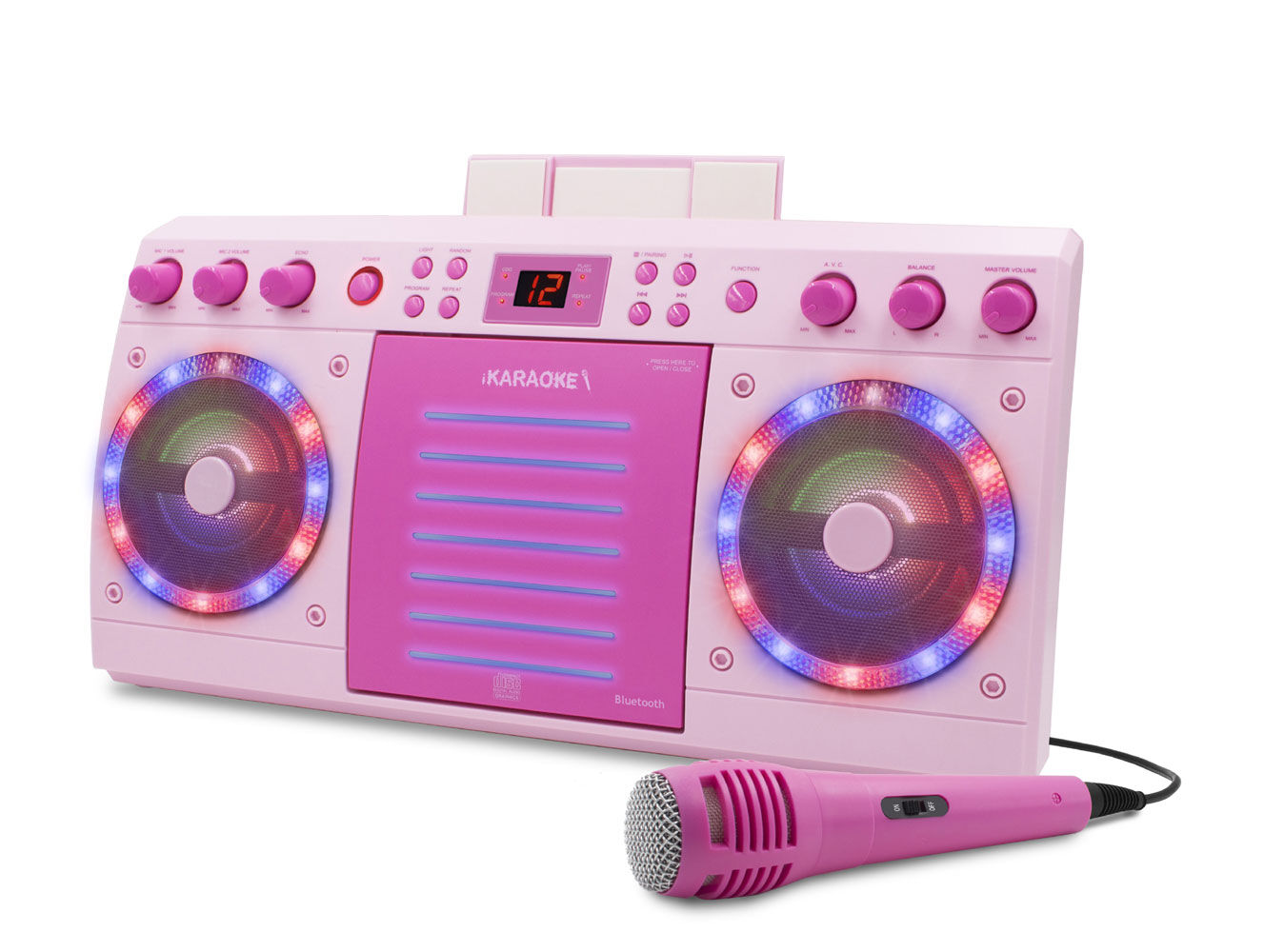 iKARAOKE Bluetooth CD+G Karaoke System, Pink | Toys R Us Canada