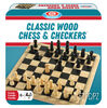 Ideal Games - Classique Wood Chess &Checkers