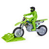 Supercross, Authentic Ricky Carmichael 1:24 Scale Die-Cast Motorcycle with Rider Figure