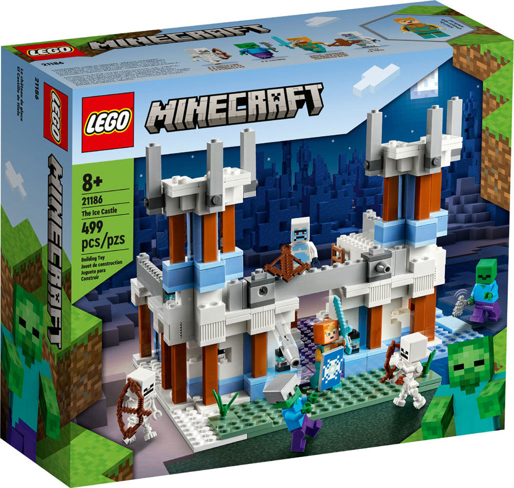 LEGO Minecraft The Ice Castle 21186 Building Kit (499 Pieces