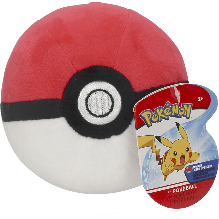 Poké Ball en peluche de 10 cm (4 po) de Pokémon, ballon ordinaire.