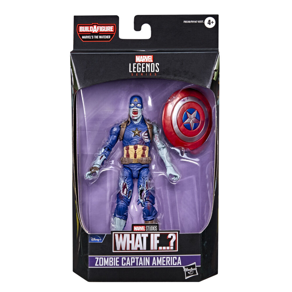 Marvel Legends Series 6 inch Scale Action Figure Toy Zombie Captain America Premium Design 1 Figure and 1 Accessory