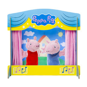 Théâtre Maison De Jeu Peppa Pig Avec 2 Marionnettes
