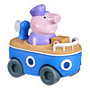 Peppa's Adventures Mini-véhicule Peppa Pig (Papi Pig dans son bateau)