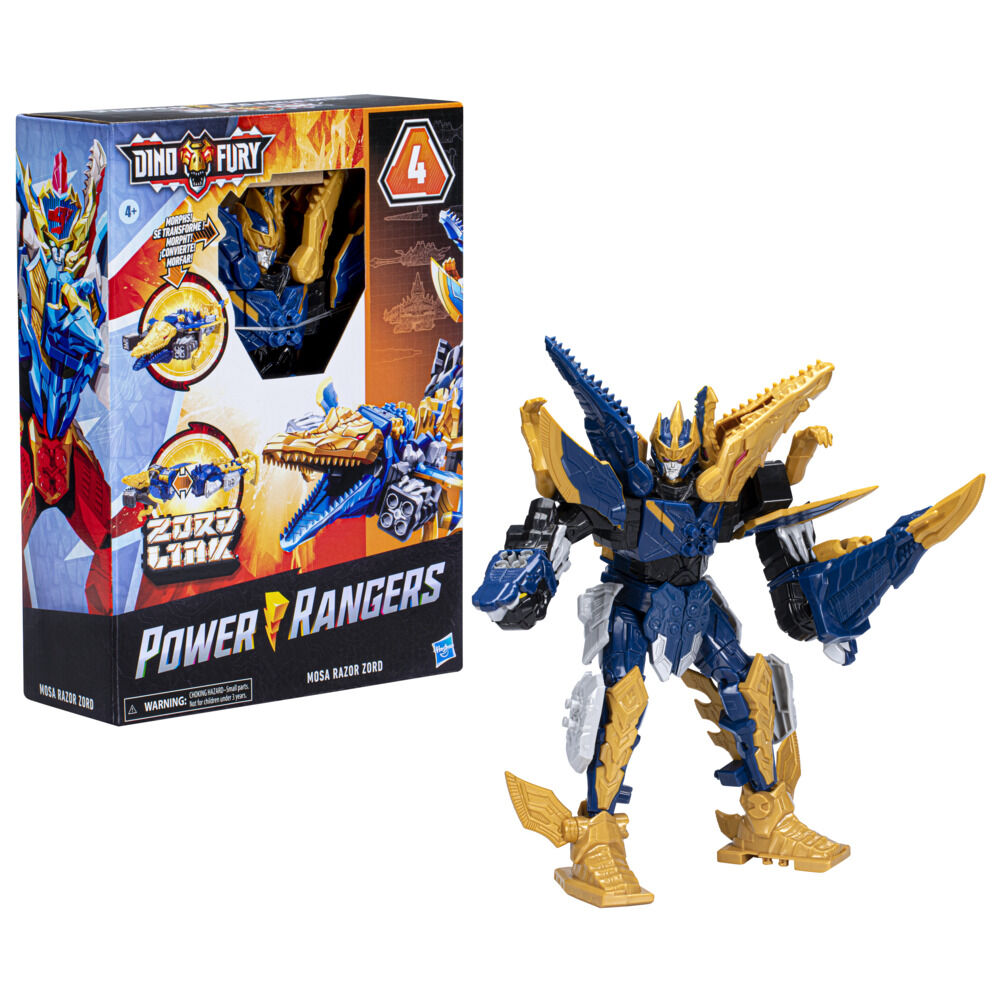 Power Rangers Dino Mosa Razor Zord with Zord Link Mix-and-Match Custom  Build System