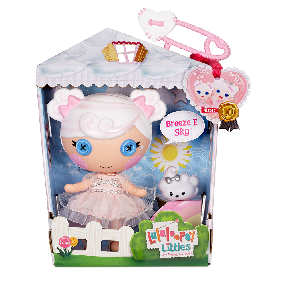 Lalaloopsy Littles Doll - Breeze E. Sky with Pet Cloud, 7