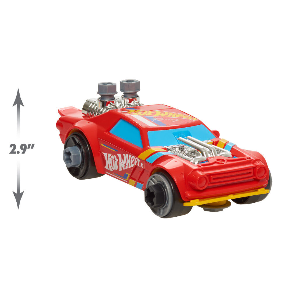 Hot Wheels Ready to Race Car Builder, 29 Pieces for Kids to