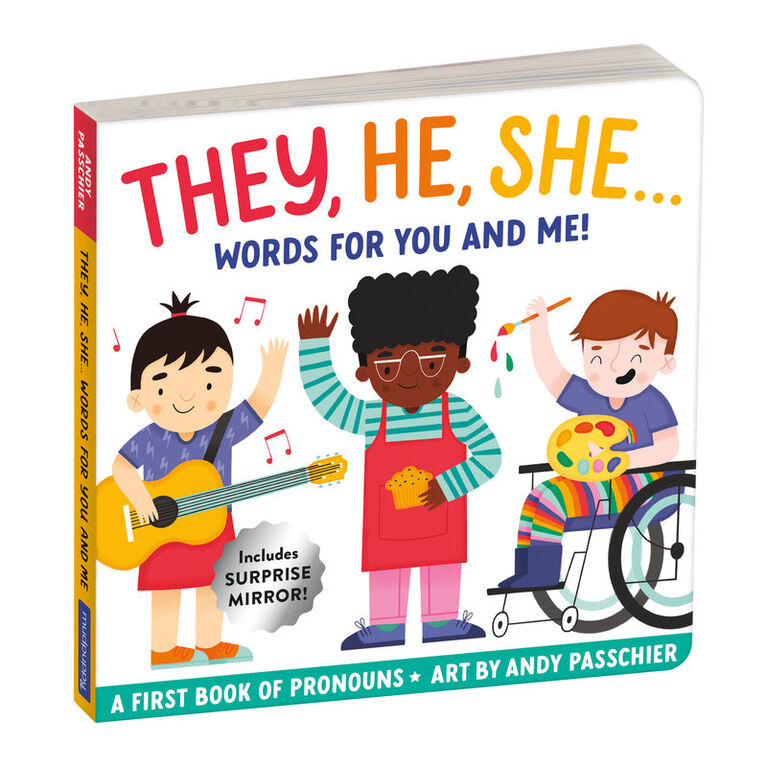 They, He, She: Words for You and Me Board Book - English Edition