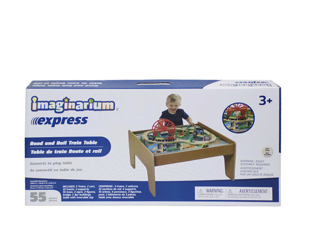 imaginarium express road and rail train table