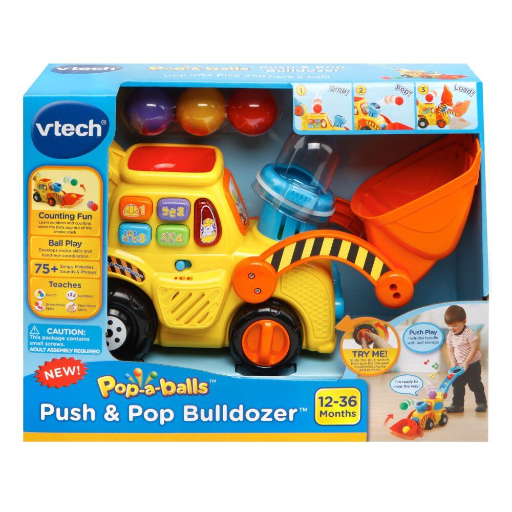 vtech push n pop bulldozer