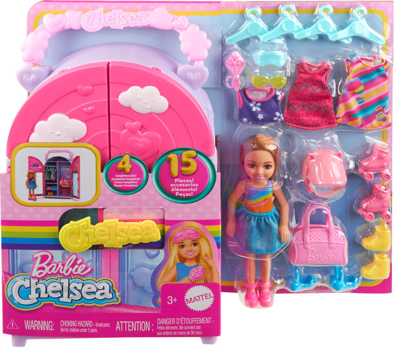 Barbie-Poupée et Dressing Chelsea-Coffret vêtements et accessoires