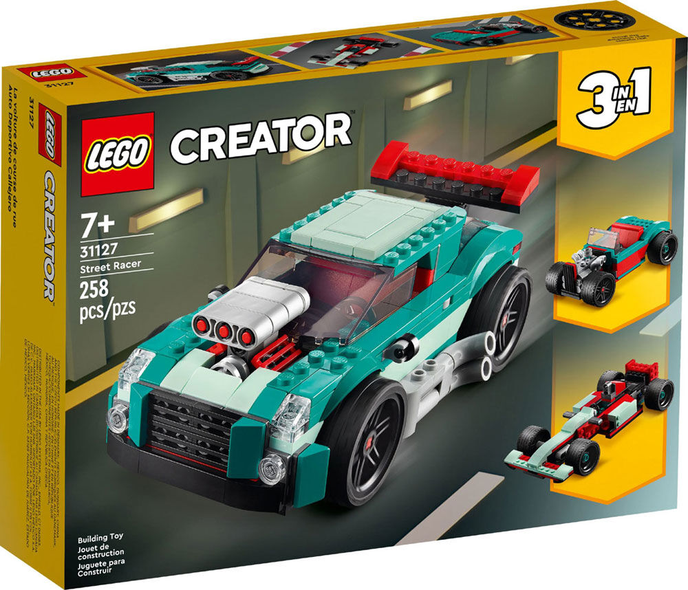 LEGO Creator 3in1 Street Racer 31127 Building Kit (258 Pieces