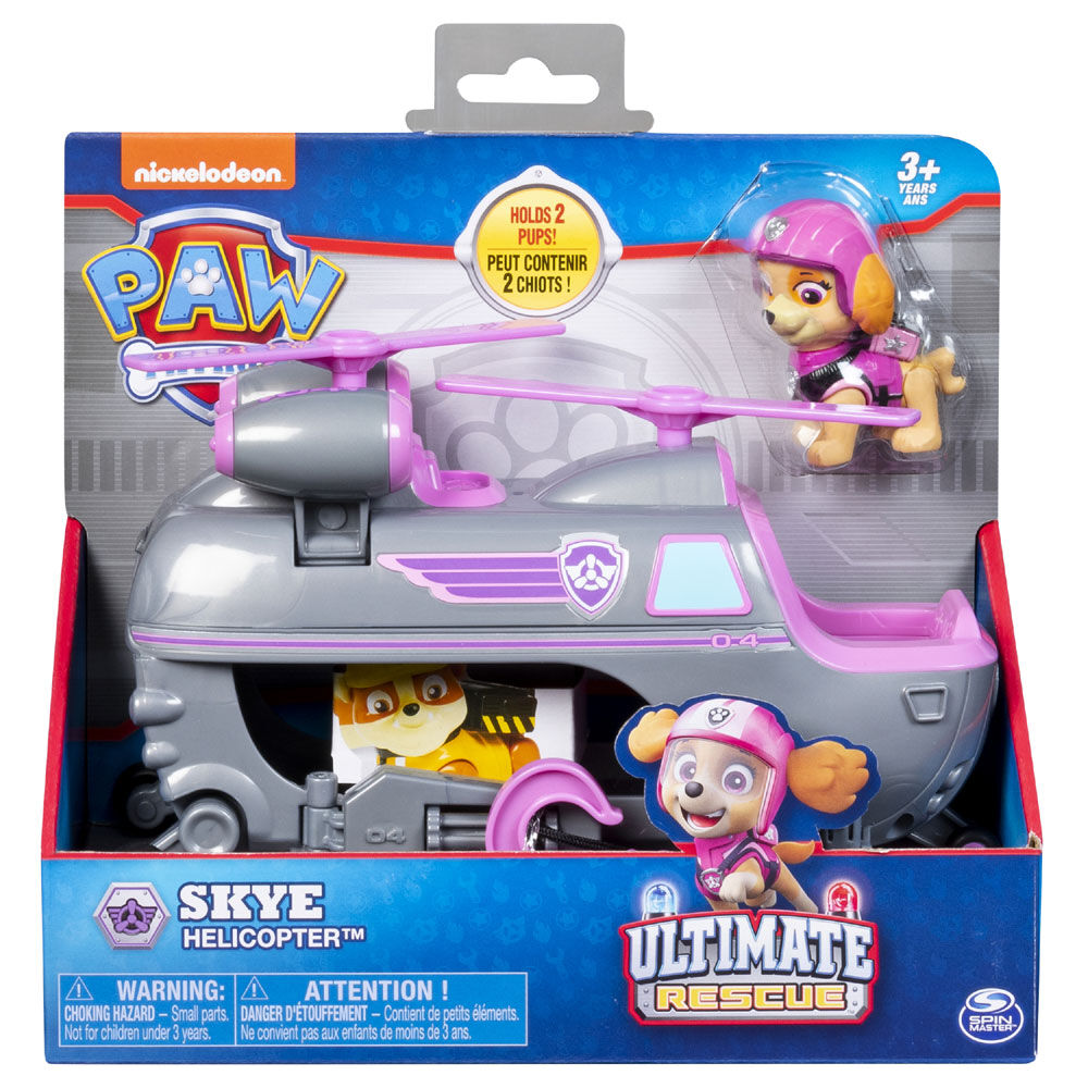 paw patrol skye's ultimate rescue helicopter with moving propellers & hook