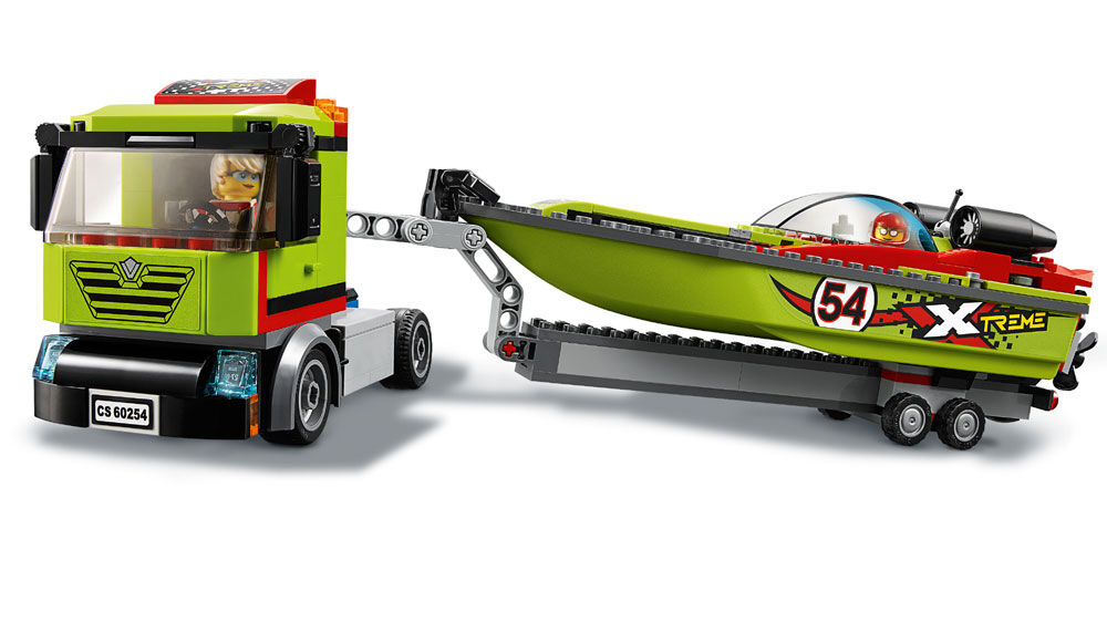 lego truck and boat