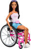 Barbie Doll & Service Dog Playset with Wheelchair, Ramp & Accessories, Fashion Doll