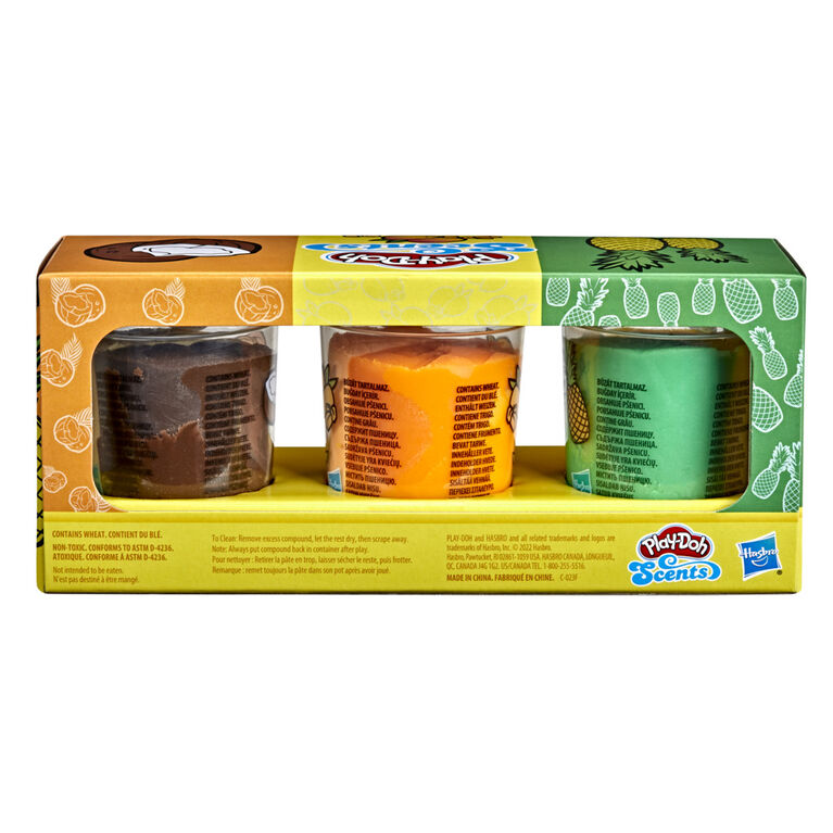Play-Doh Scents, 3 pots de pâte à modeler atoxique, parfums de