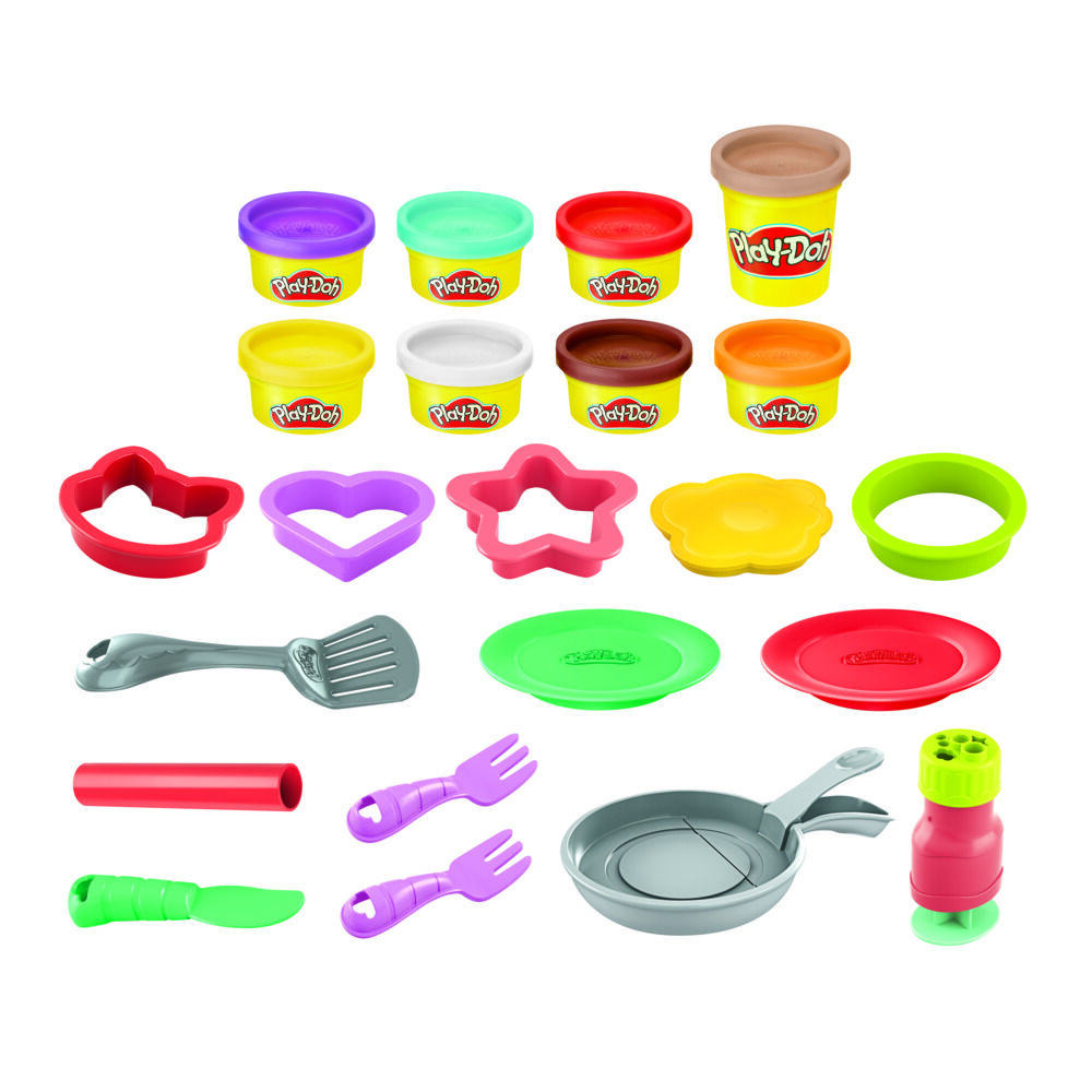 Play-Doh Kitchen Creations Flip 'n Pancakes Playset 14-Piece
