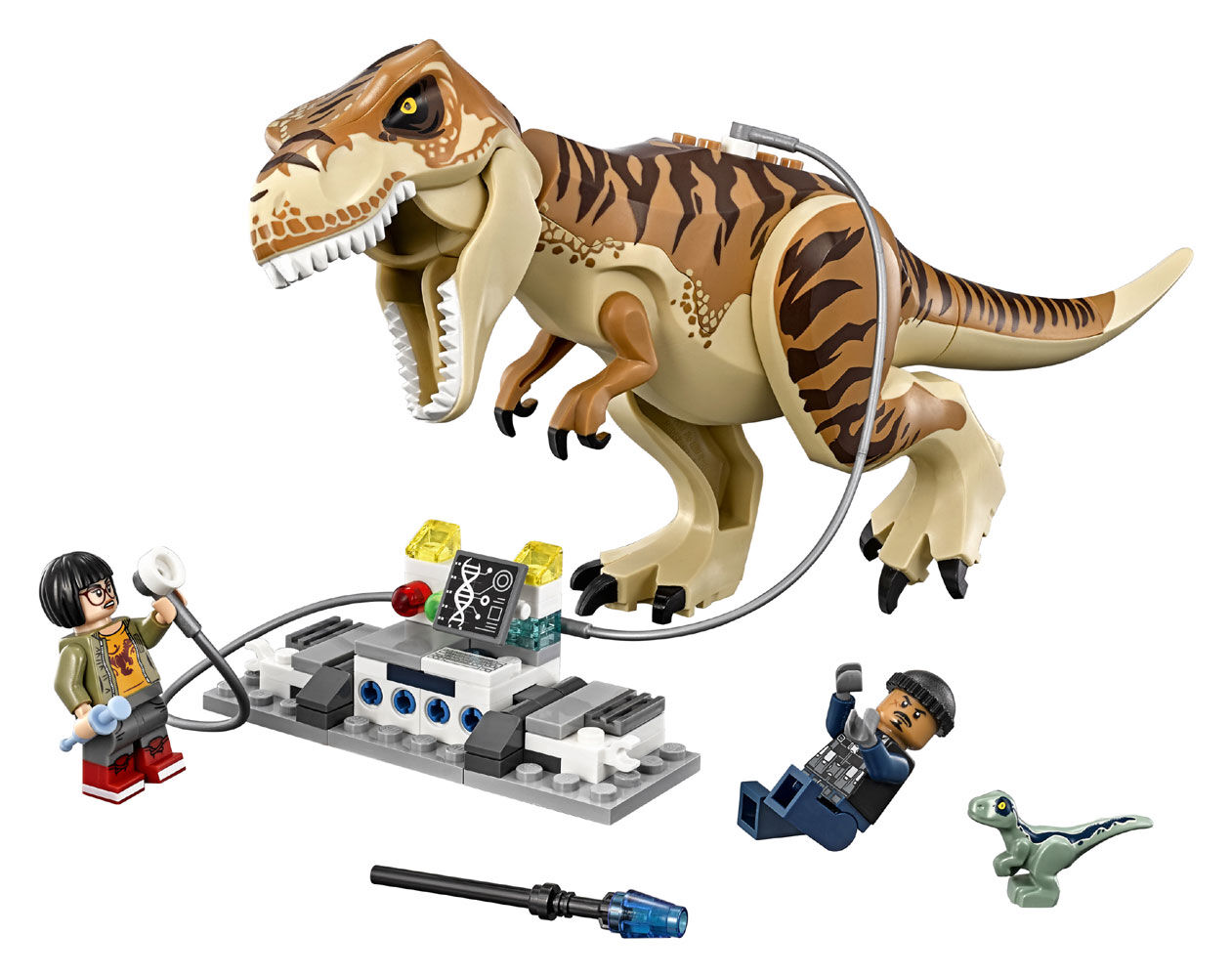 jurassic world t rex transport lego