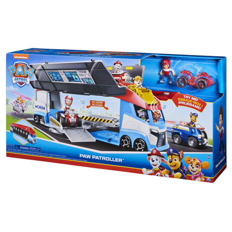 Accord Uhyggelig æg PAW Patrol, Transforming PAW Patroller with Dual Vehicle Launchers, Ryder  Action Figure and ATV Toy Car | Toys R Us Canada