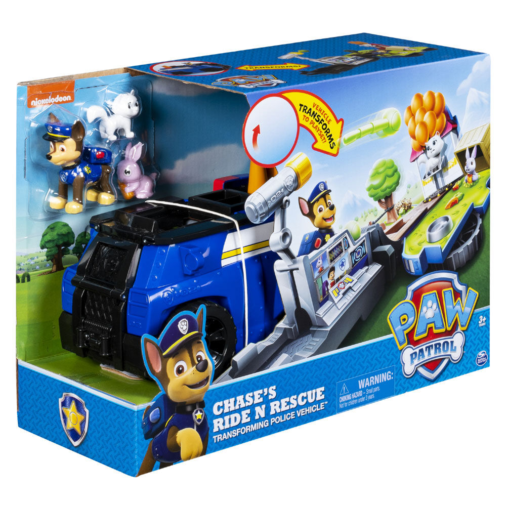 paw patrol chase police car ride on
