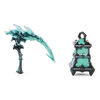 League of Legends, Official Thresh Scythe and Lantern Collectible with Display Base, True Metal Weaponry, First Edition Collectible Grade