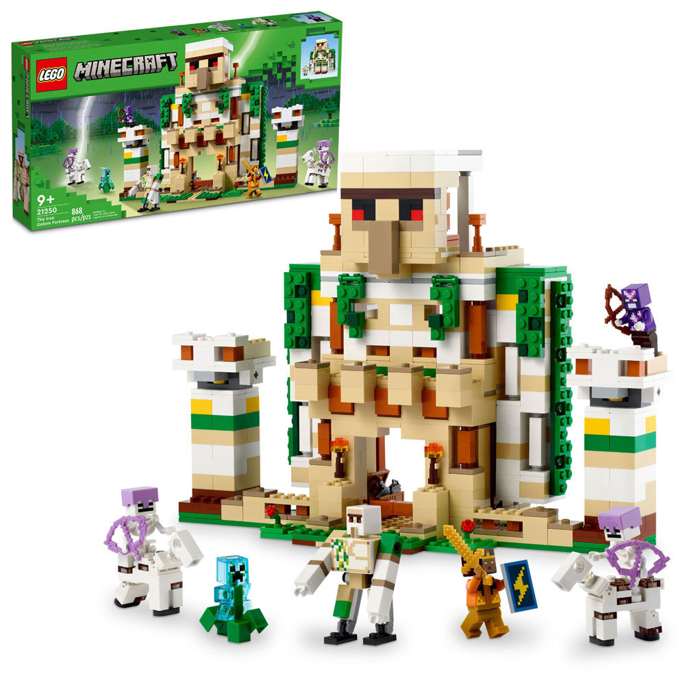 LEGO Minecraft The Iron Golem Fortress 21250 Building Toy Set (868