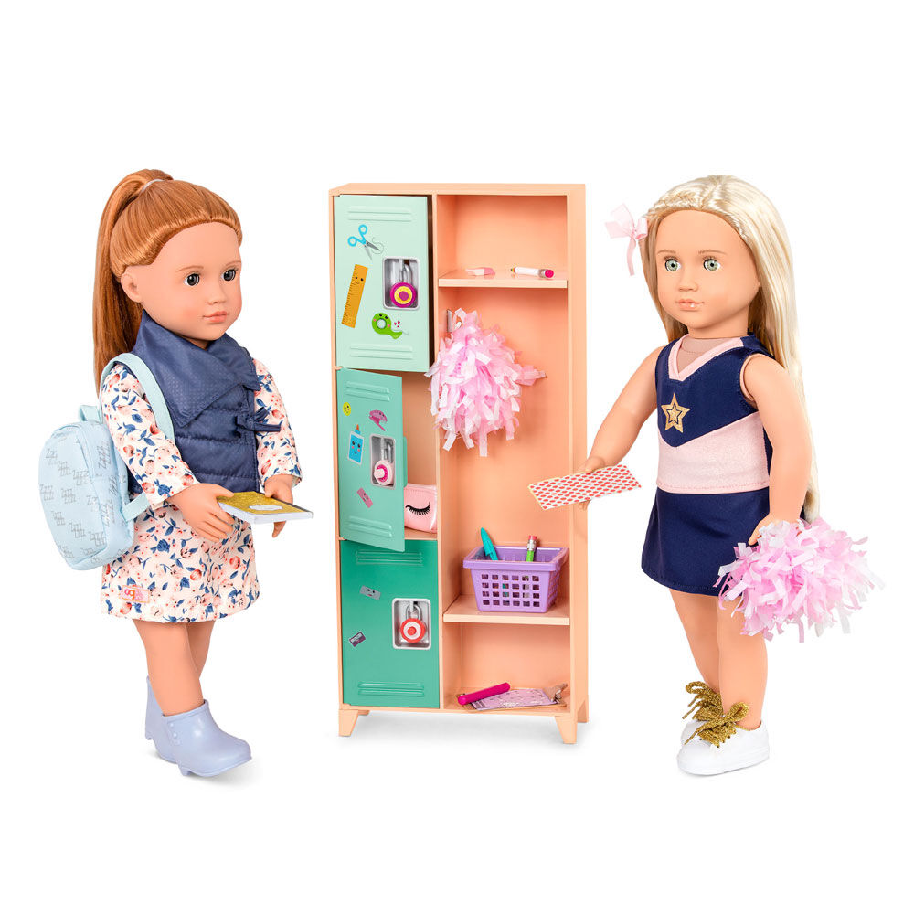 american girl doll green locker