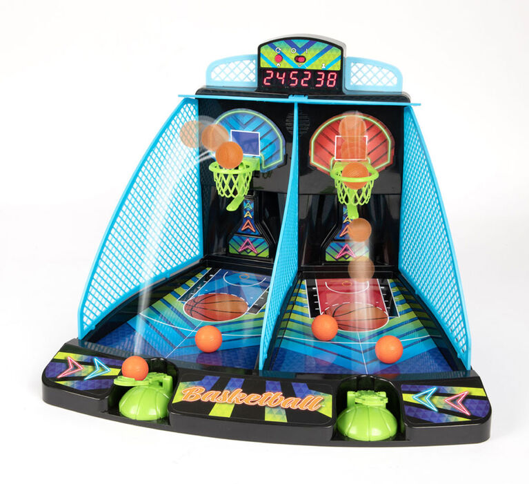 Jeu d'arcade de tir de basketball Rec-Tek MVP avec 4 balles et tableau de  pointage électronique